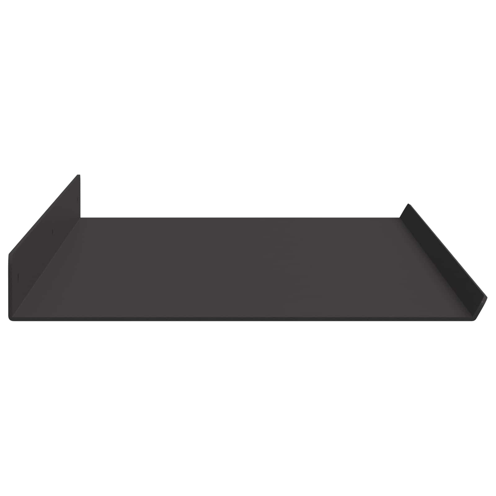 Schwebendes Regal 3 pcs Schwarz 40 x 9 x 2,5 cm Stahl