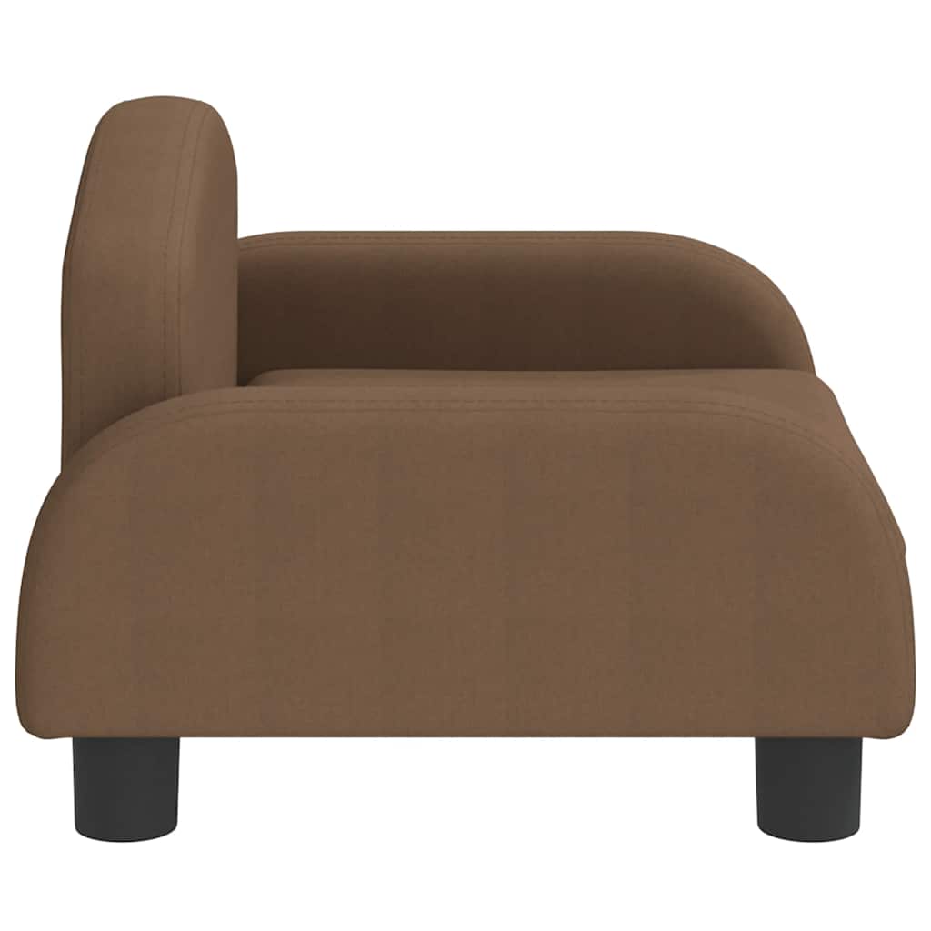 Kindersofa Creme 70x45x30 cm Stoff