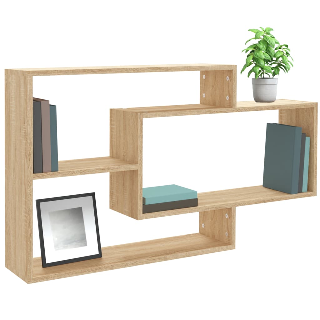 Wandregale Weiß 104x20x58,5 cm Holzwerkstoff