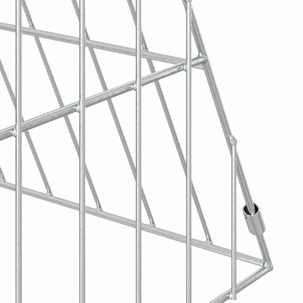 Hühnerkäfig Silber 110 x 55 x 55 cm Verzinkter Stahl