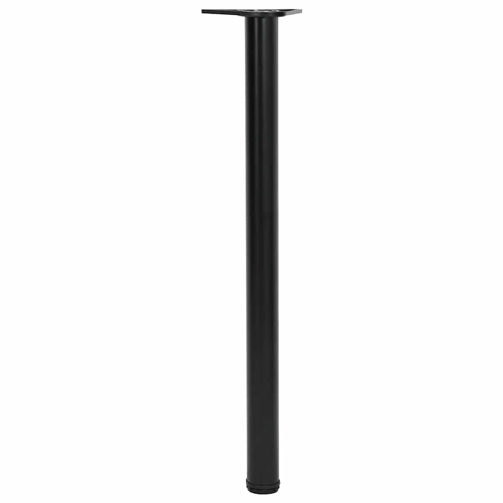 4x höhenverstellbares Tischbein Chrom 710 mm