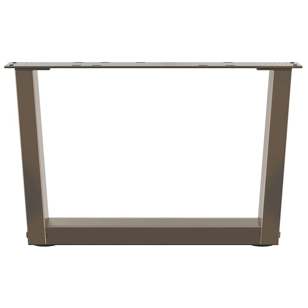 Couchtischbeine V-Form 2 Stück Schwarz 30x(30-31,3) cm Stahl