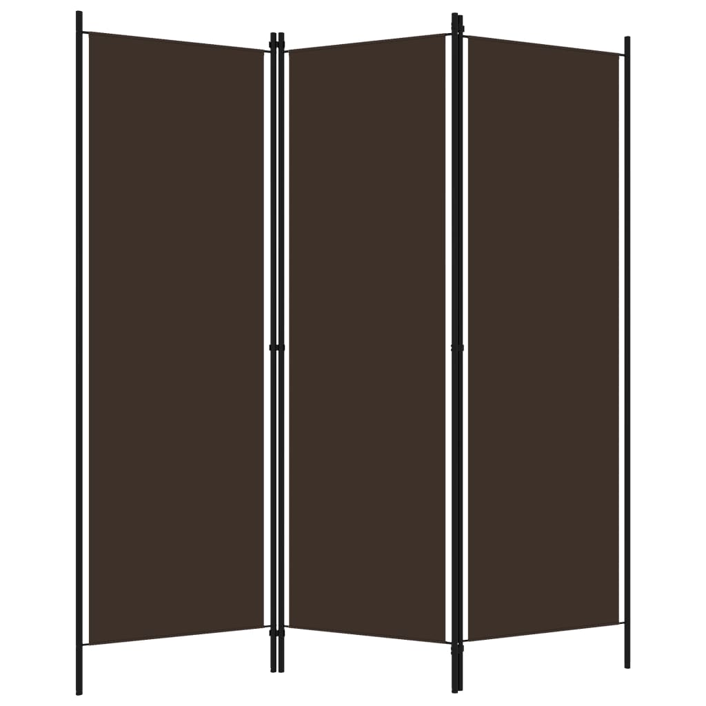 Raumteiler Beige 150 x 180 cm Stoff