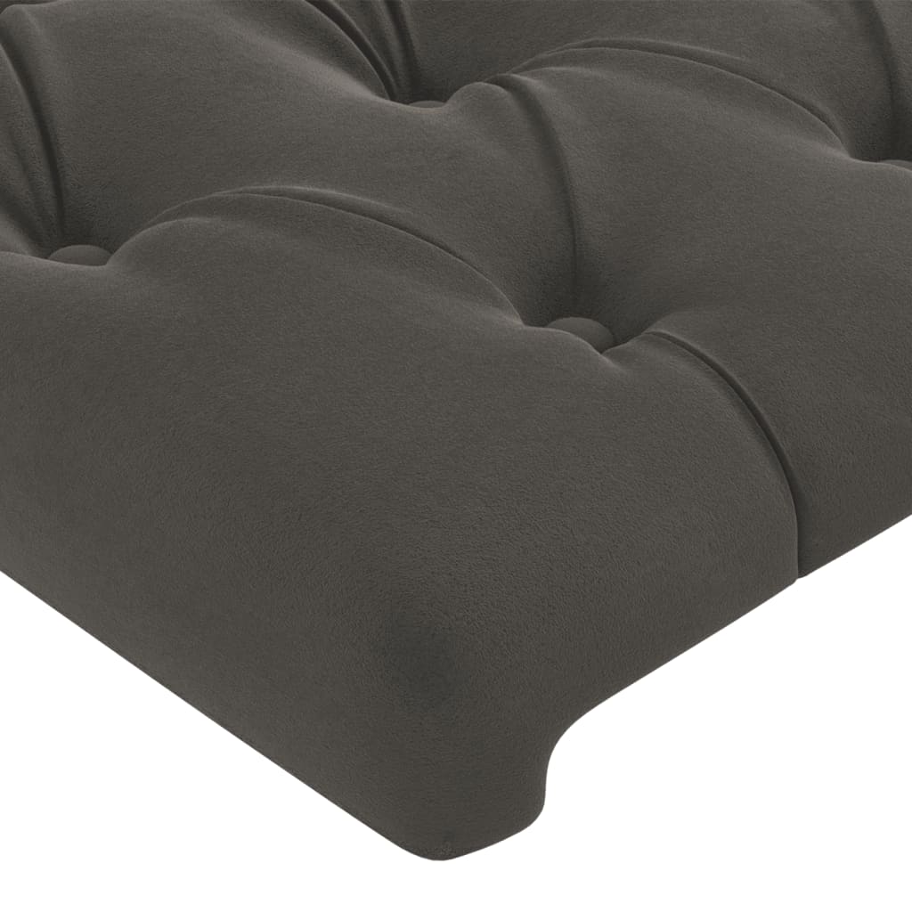 Kopfteil mit Ohren Dunkelblau 93x23x78/88 cm Samt