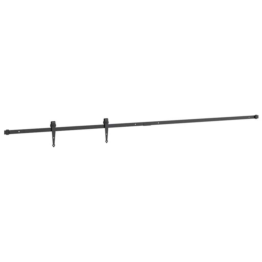 Mini Schiebetürbeschlag Set für Schranktüren 122 cm Carbonstahl