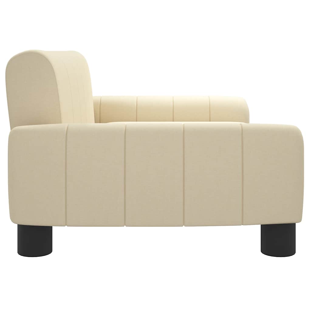 Hundebett Creme 90x53x30 cm Stoff