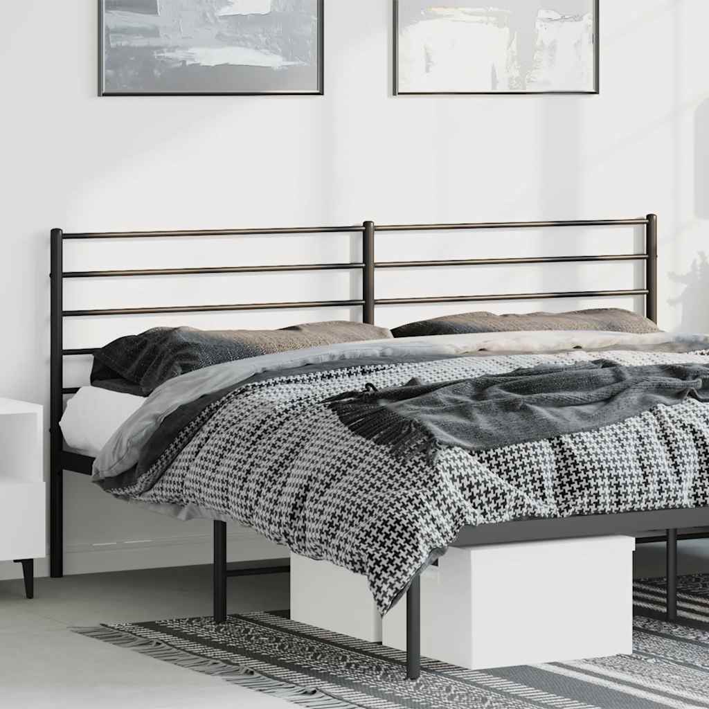 Ersatz-Kopfteil Metall Schwarz 80 cm