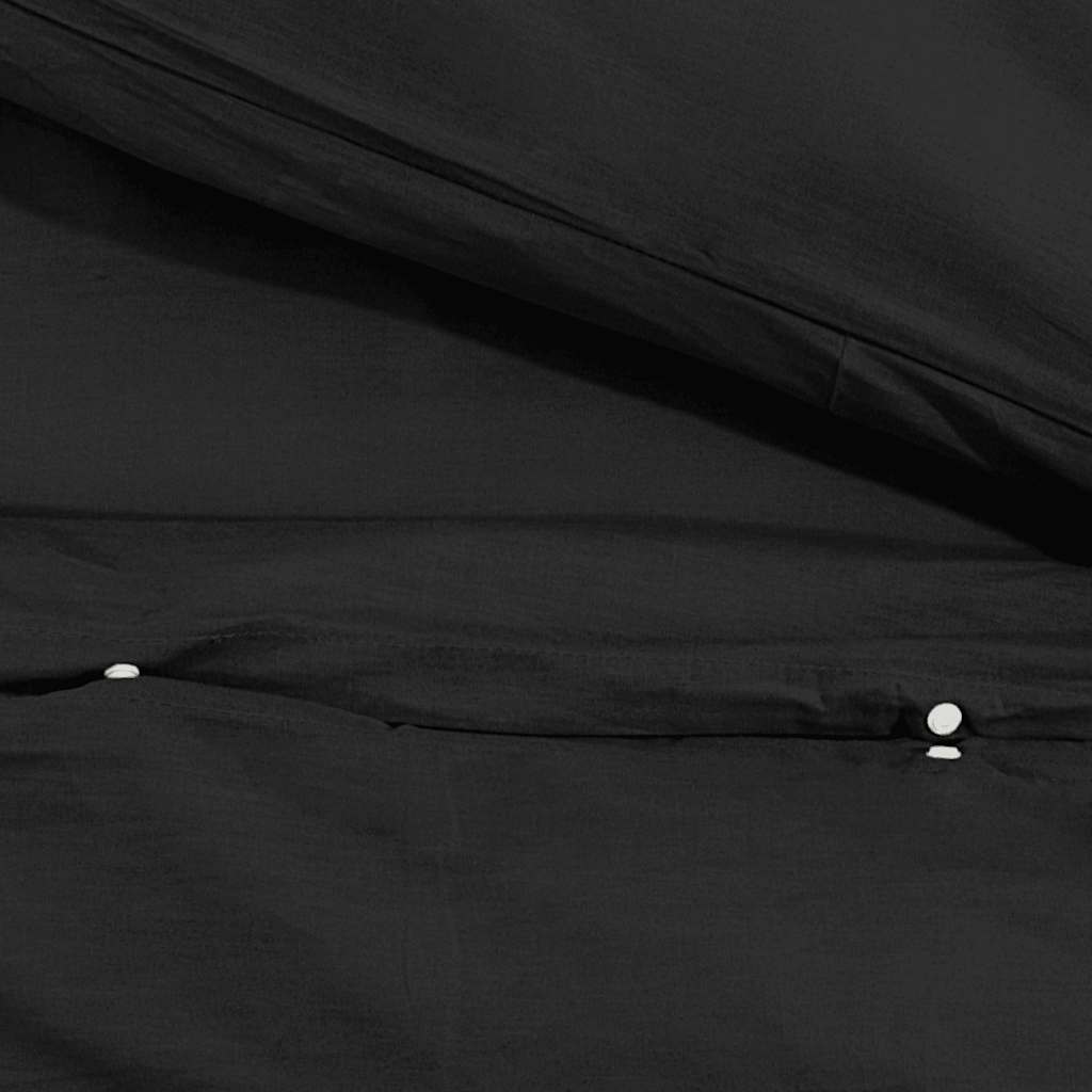 Bettwäsche-Set Anthrazit 140x200 cm Leichte Mikrofaser