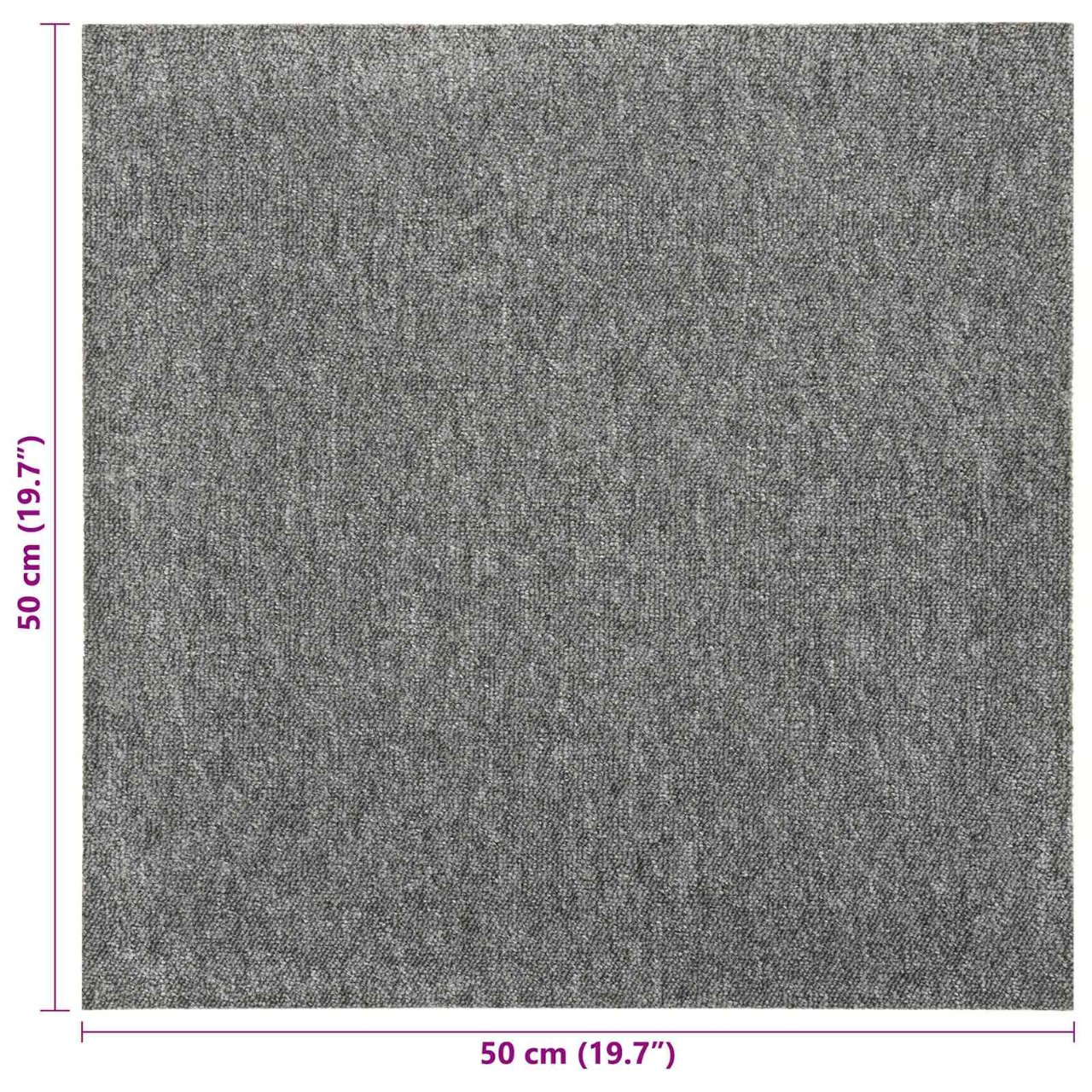 Teppich 20 pcs Gestreiftes Anthrazit 50 x 50 cm