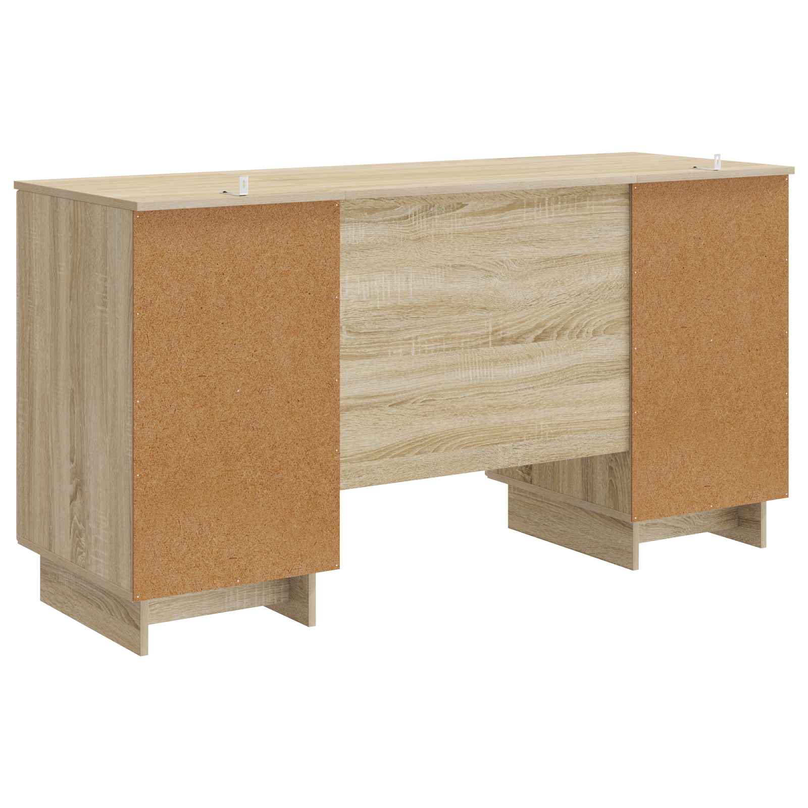 Schreibtisch Schwarz Holzwerkstoff 142,5 x 50 x 75 cm