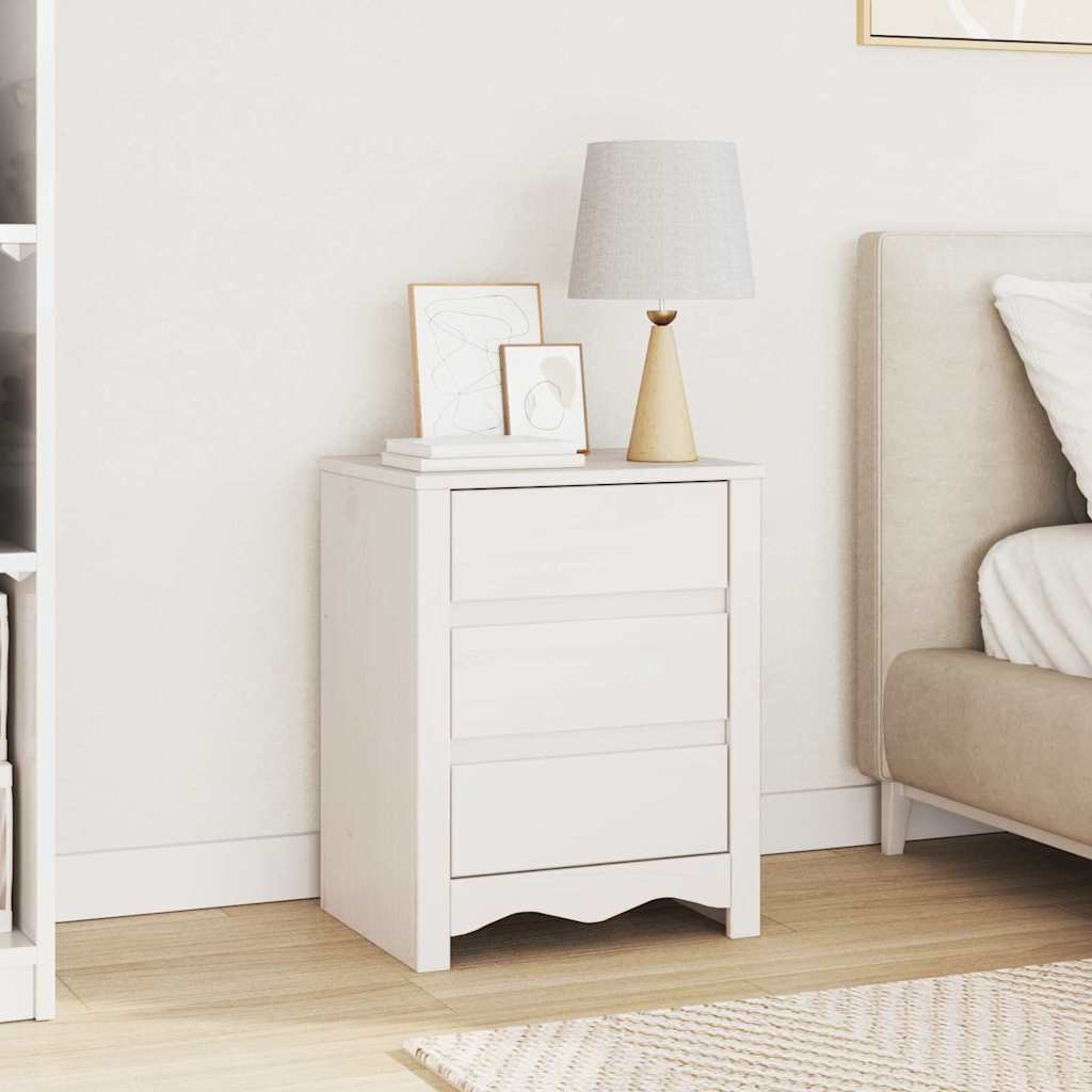 Couchtisch Drammen Eiche 45 x 35 x 56 cm Massives Kiefernholz
