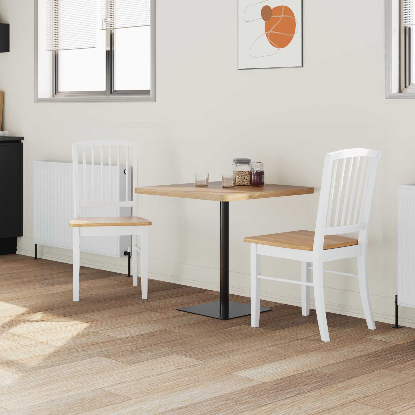Esszimmerstühle 2 pcs Hellbraun 50 x 52,5 x 91 cm