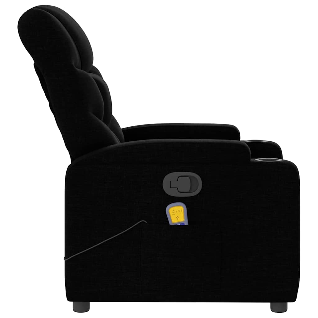 Relaxsessel Elektrisch Dunkelgrau Stoff