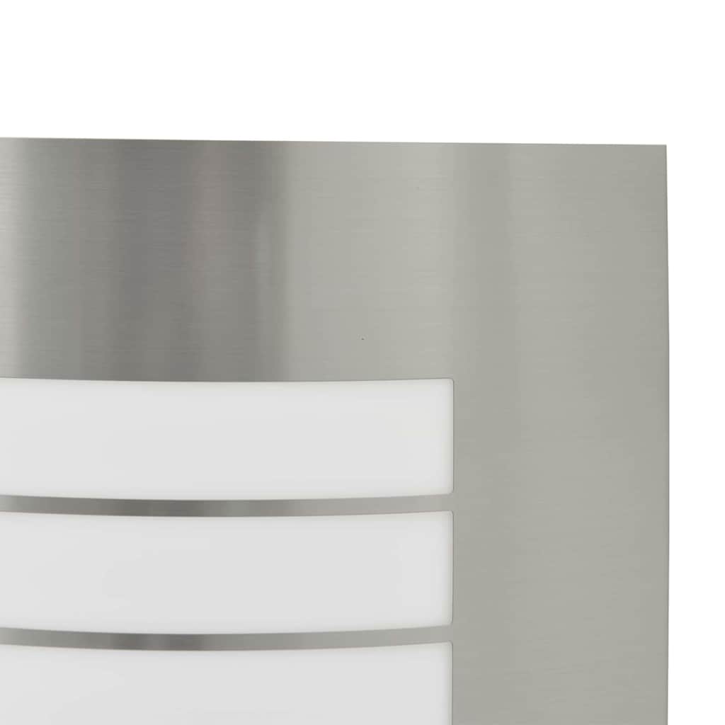 Außenwandleuchte Silber 23,5 x 9 x 26 cm Edelstahl und Plastik