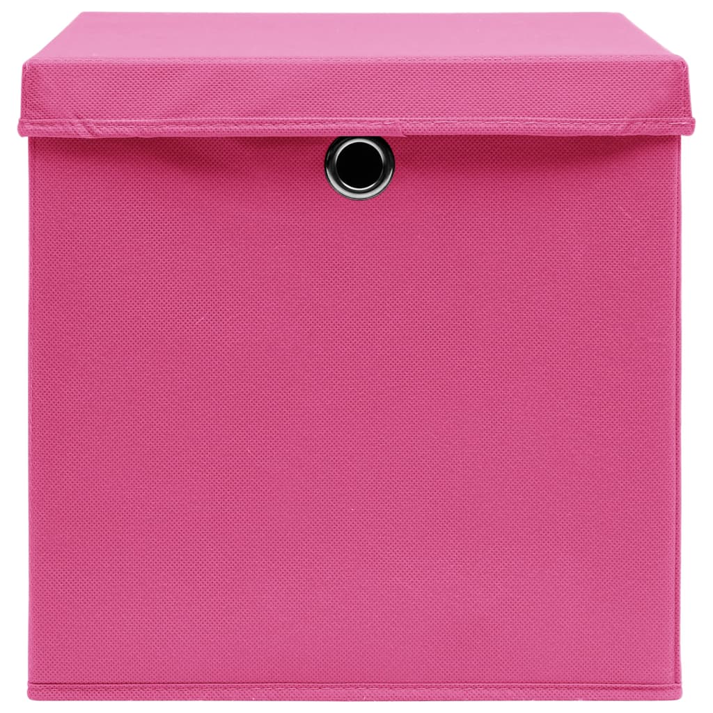 Aufbewahrungsboxen 4 Stk. Blau 32x32x32 cm Stoff