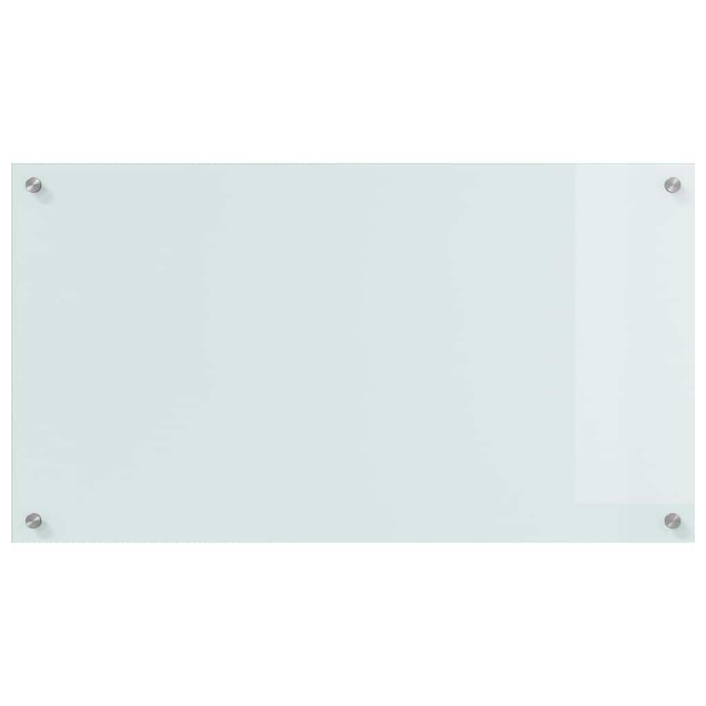 Küchenrückwand 2 pcs Weiß 70 x 40 cm Gehärtetes Glas