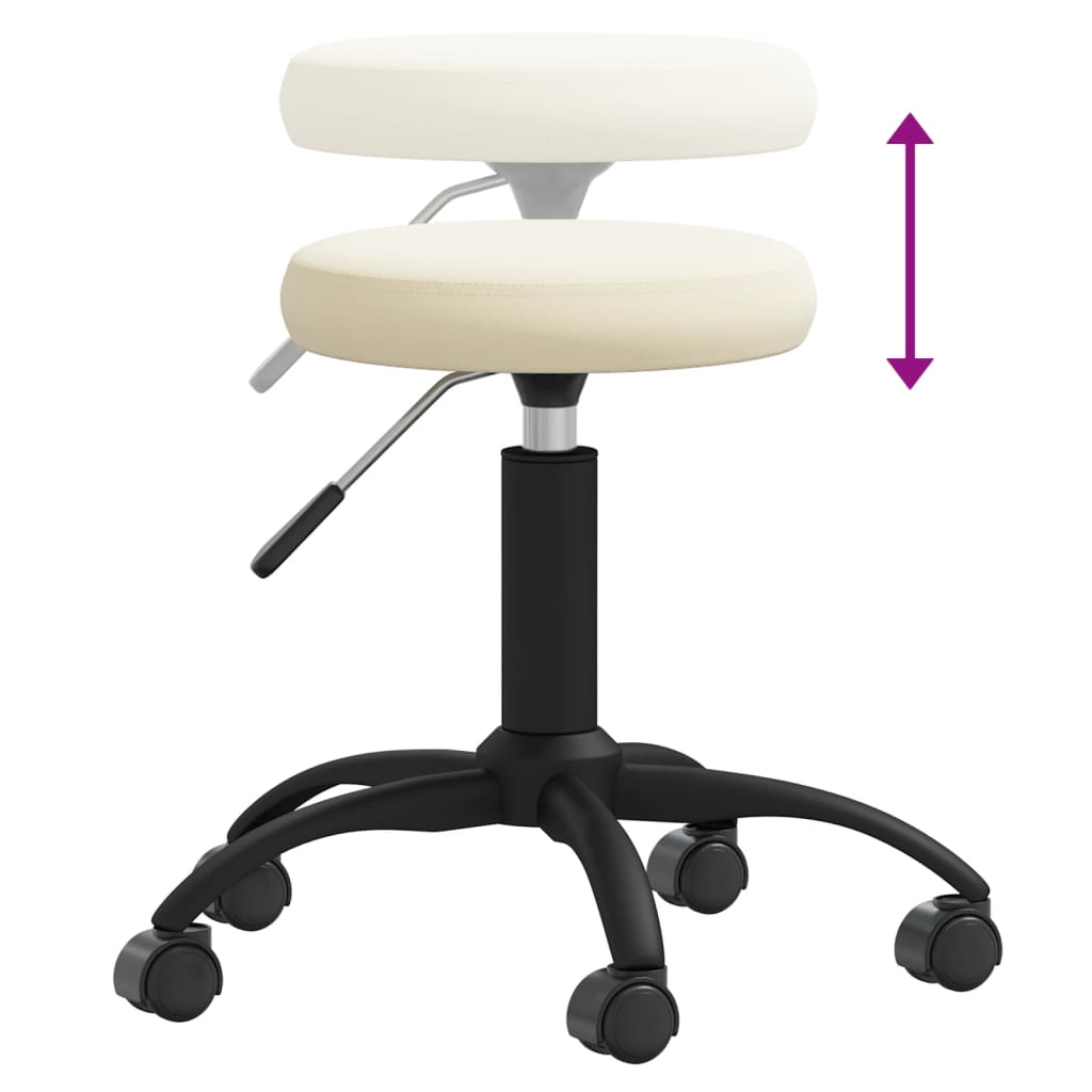 Massagehocker Samt Senfgelb