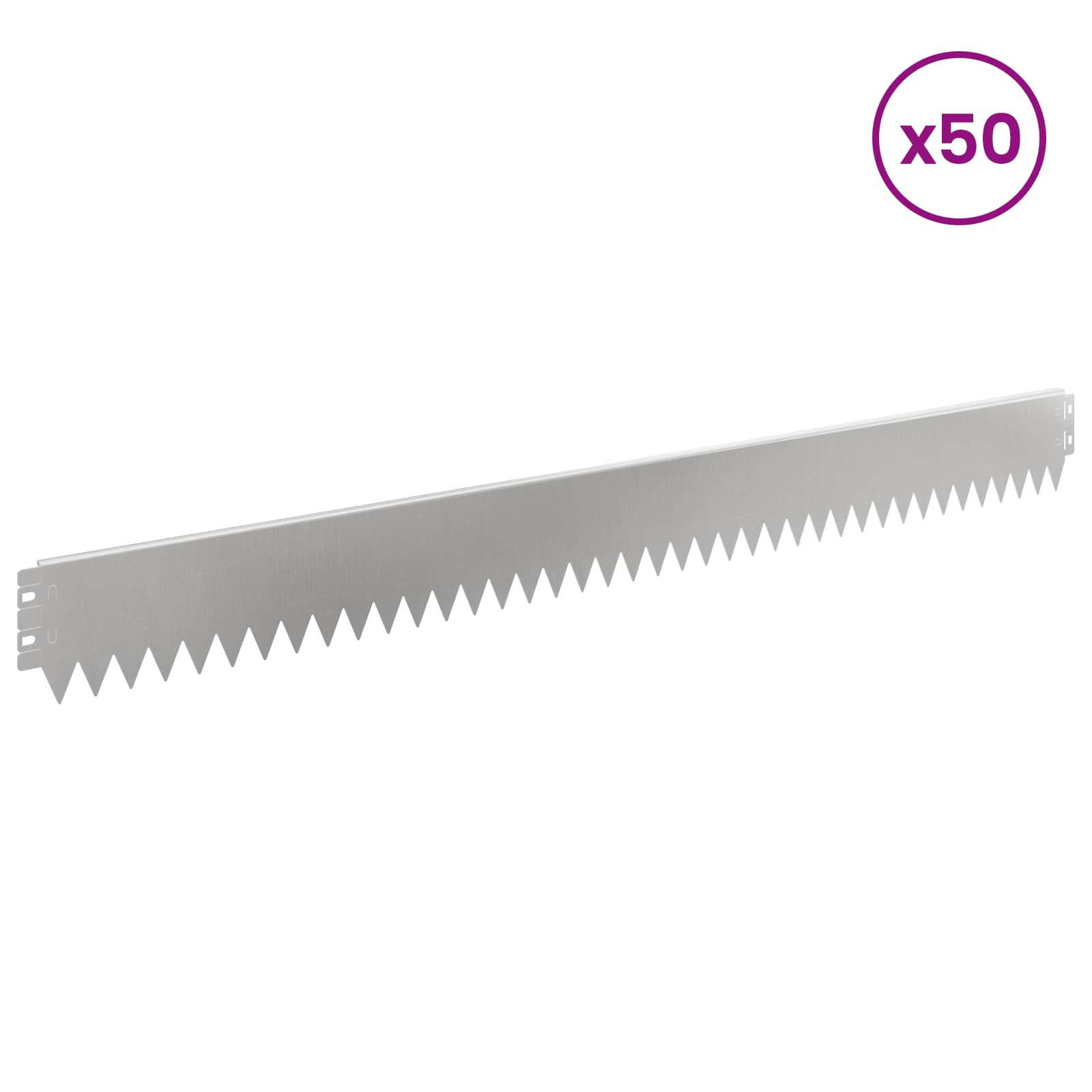 Raseneinfassung 10 pcs 103 x 10 cm Stahl Schwarz