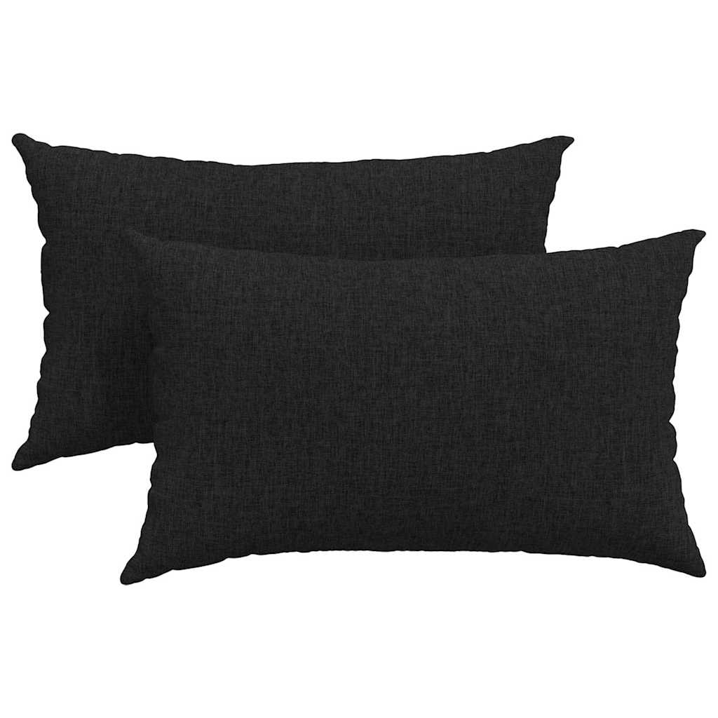 Sofakissen 2 pcs Hellgrau 50 x 30 cm Stoff