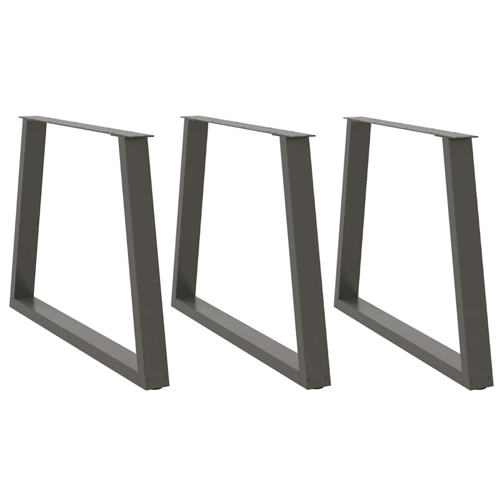 Couchtischbeine V-Form 2 Stück Schwarz 30x(30-31,3) cm Stahl