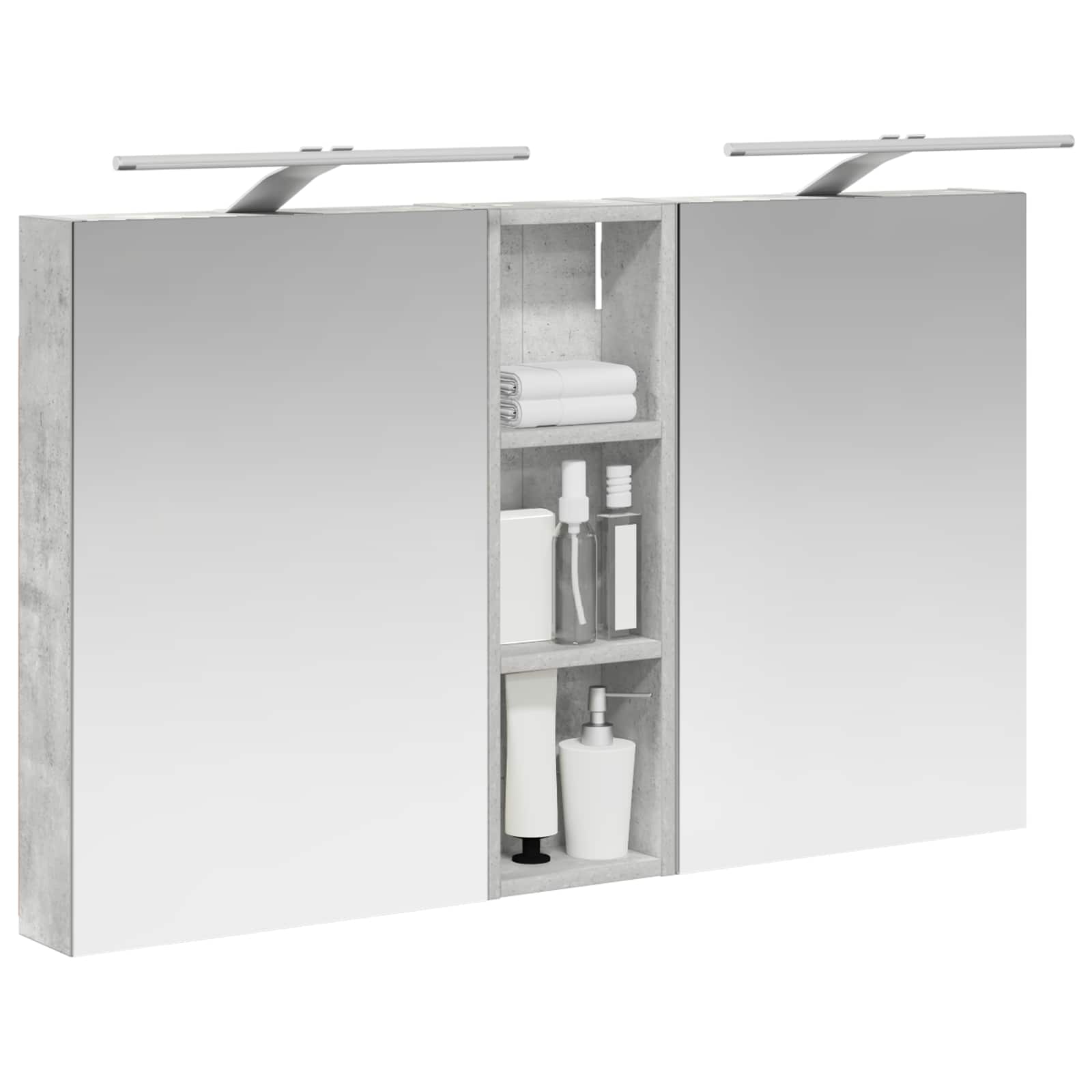 Badezimmerschrank-Set 3 pcs 80 x 10,5 x 50 cm Holzwerkstoff