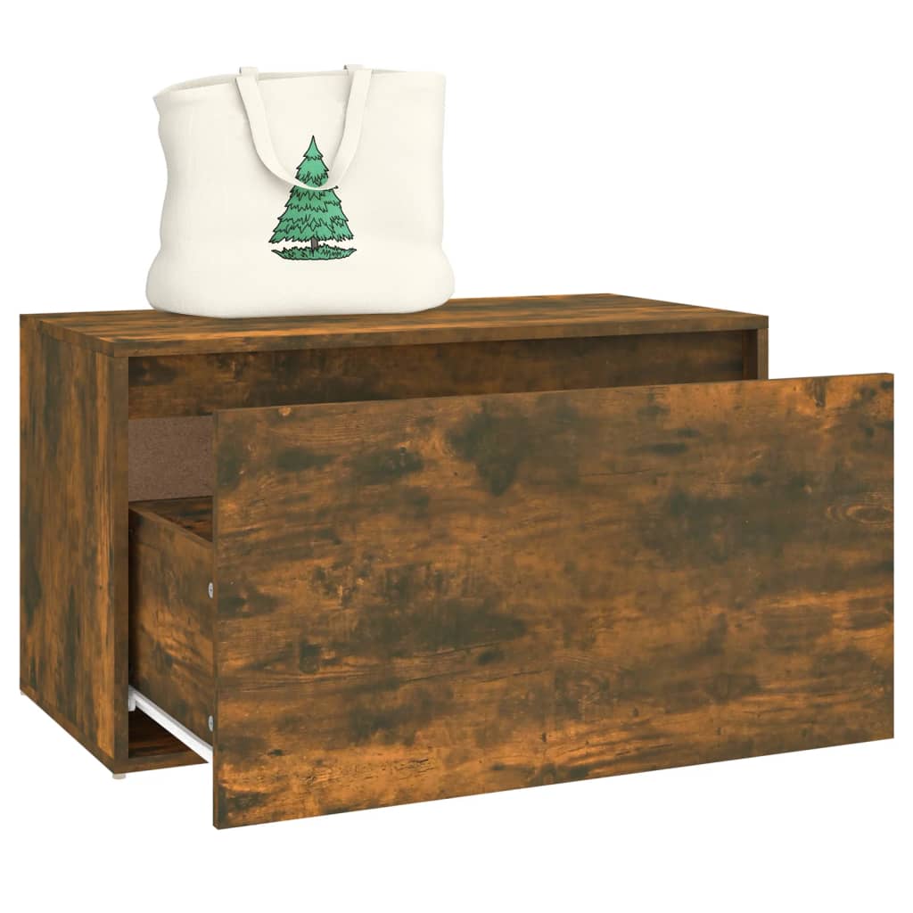 Flurbank 80x40x45 cm Weiß Holzwerkstoff