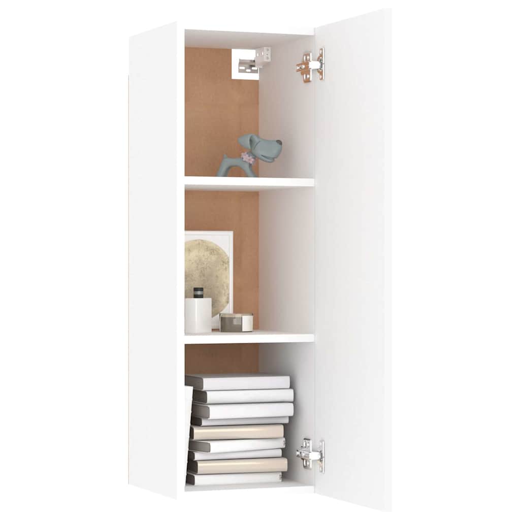 4-tlg. TV-Schrank-Set Weiß Holzwerkstoff
