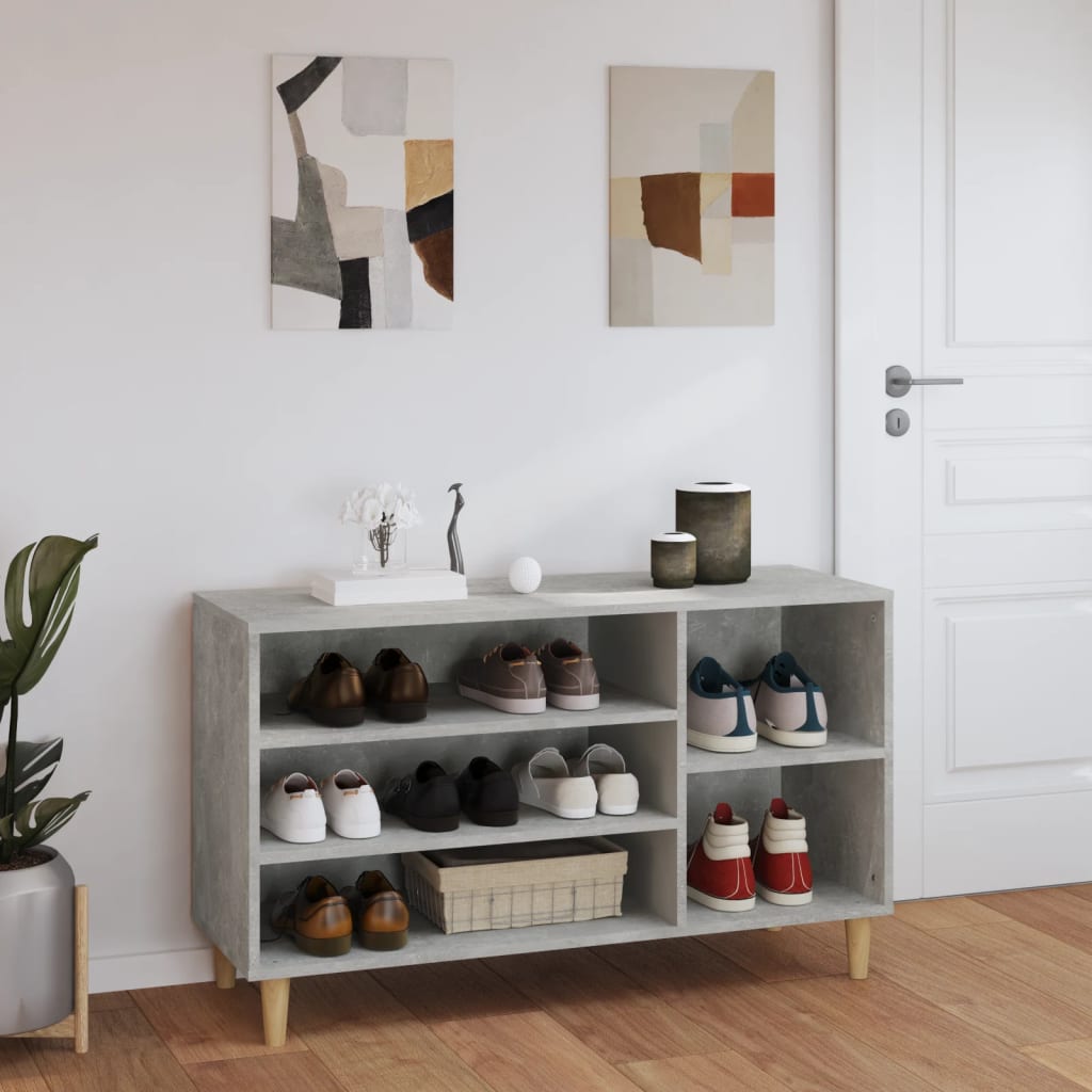 Schuhregal Weiß 102x36x60 cm Holzwerkstoff