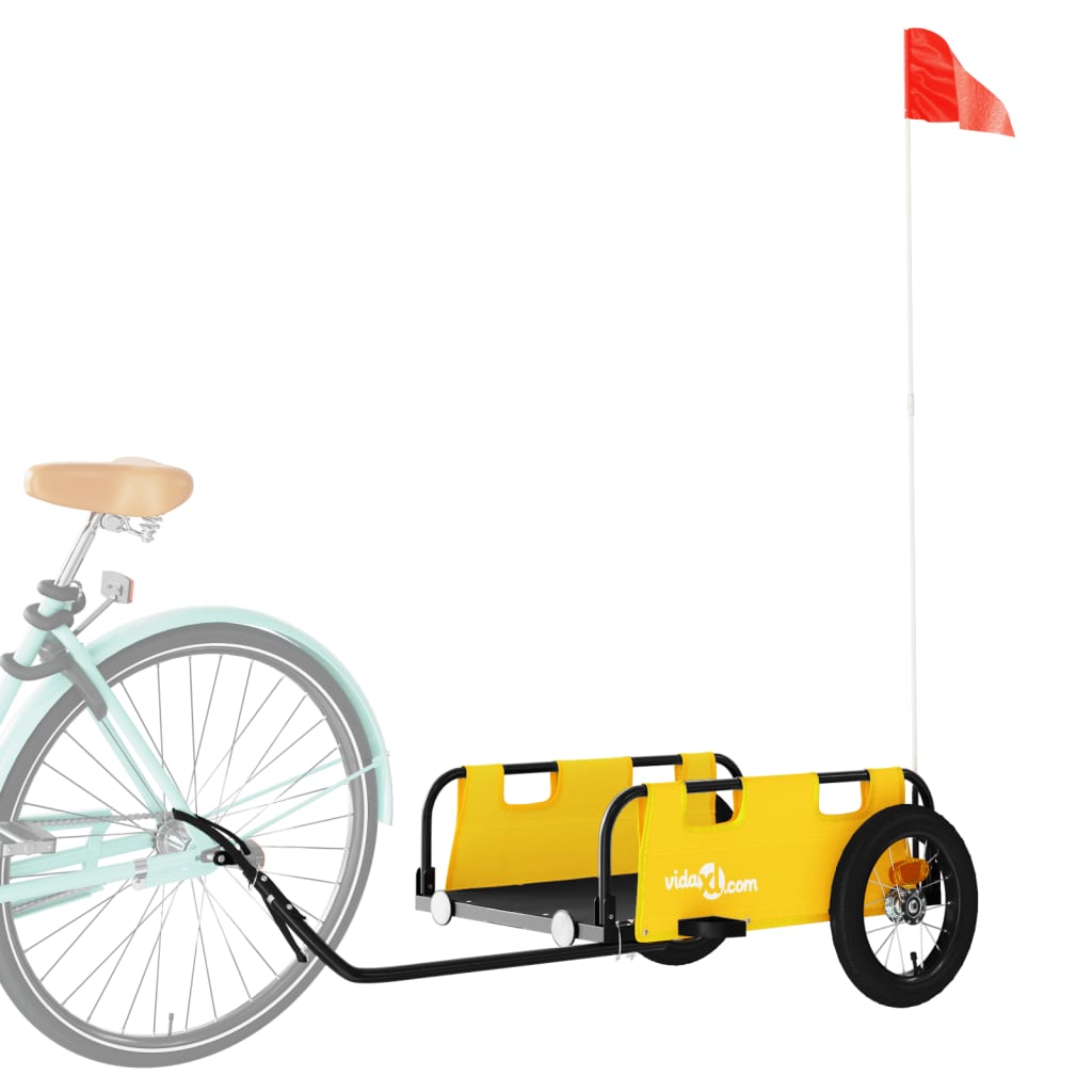 Fahrradanhänger Orange Oxford-Gewebe und Eisen