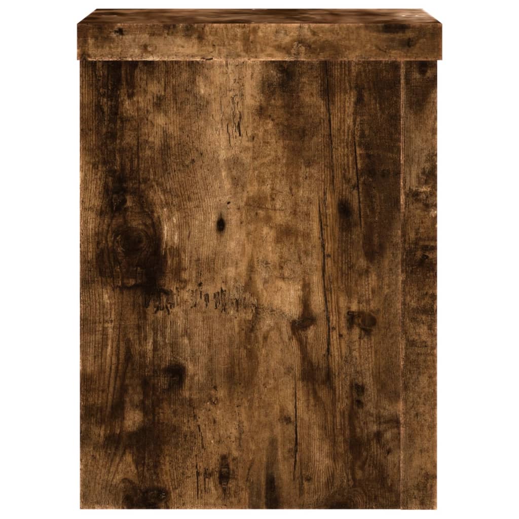 Pflanzenständer 2 Stk. Weiß 33x33x100 cm Holzwerkstoff