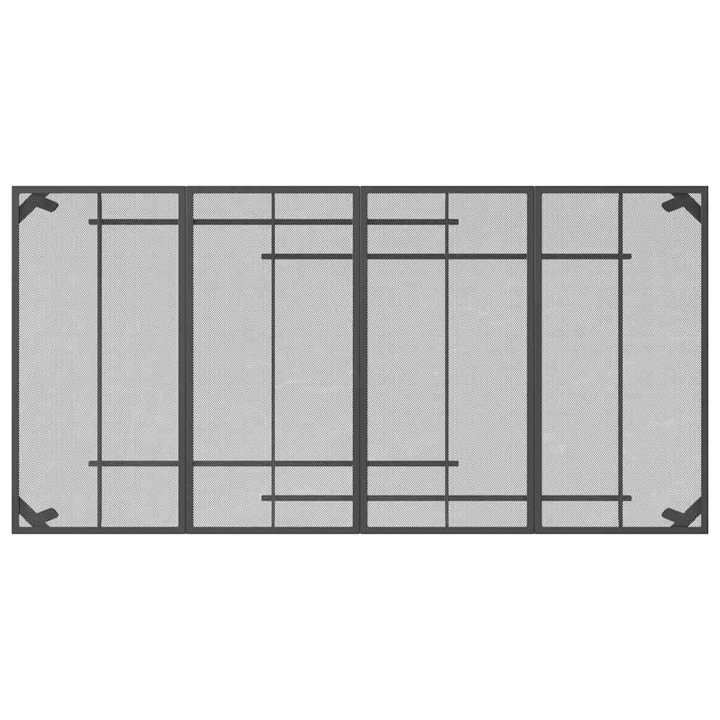 Gartentisch Anthrazit 100x100x72 cm Stahlgitter