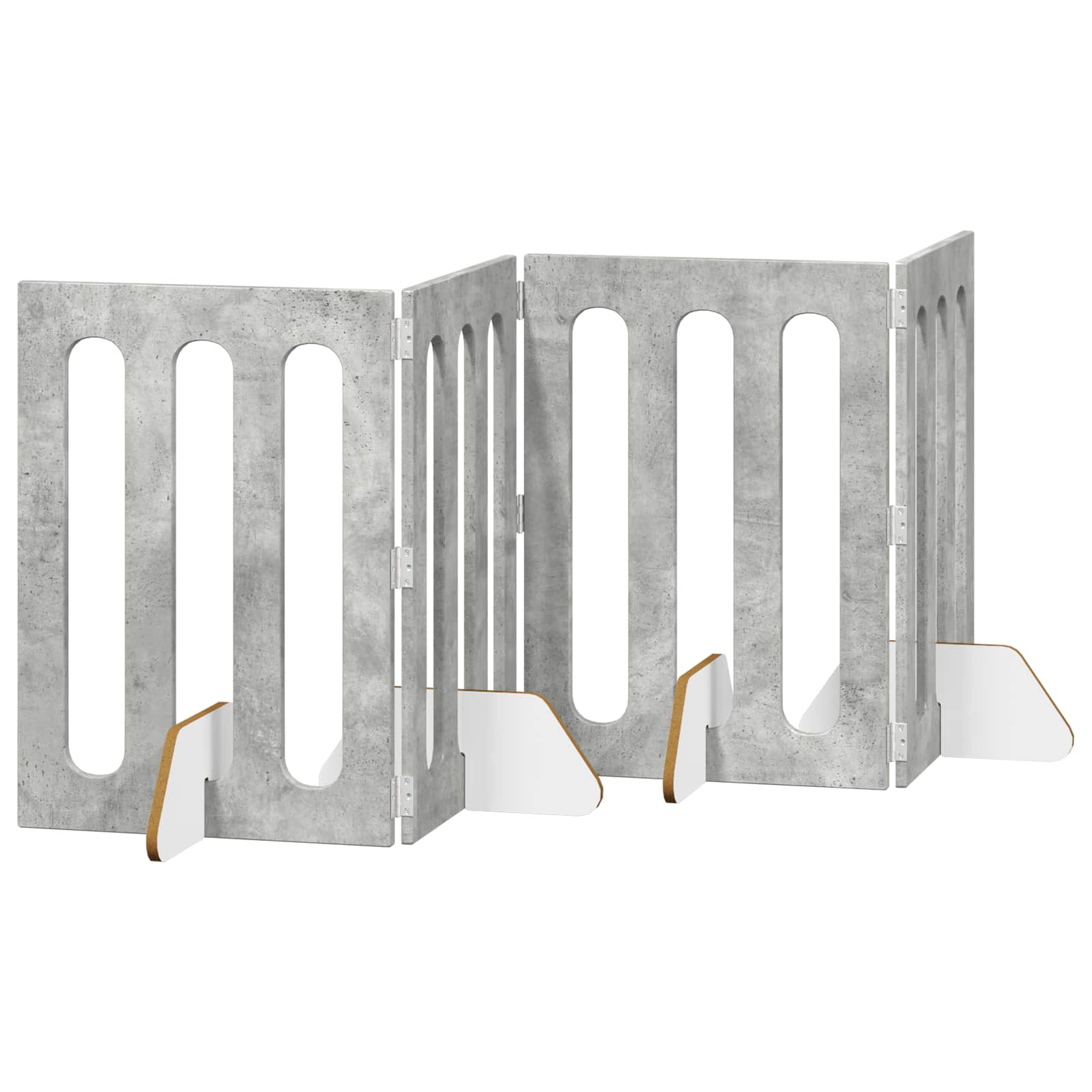 Faltbarer Haustierzaun 2 pcs Weiß 100,5 x 38 x 70 cm
