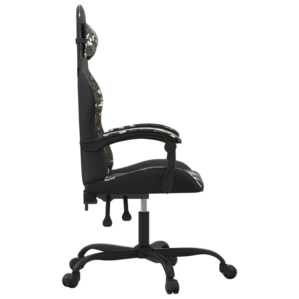 Gaming-Stuhl Drehbar Schwarz und Rot Kunstleder