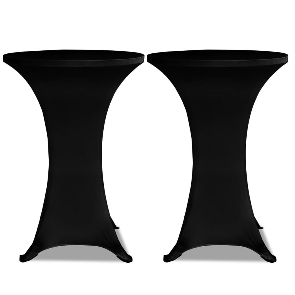Tischhusse Stretchhusse 2 Stk 70 cm Anthrazit