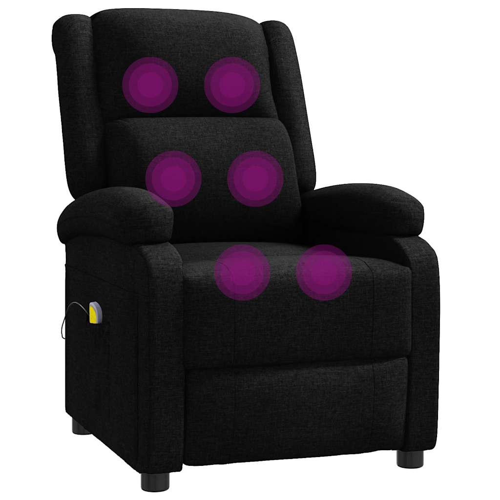 Massagesessel Hellgrau Stoff