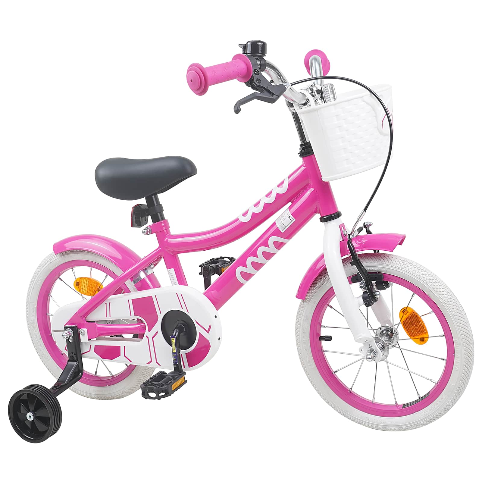 Kinderfahrrad 12 Zoll für 2-4 Jahre alt Rosa
