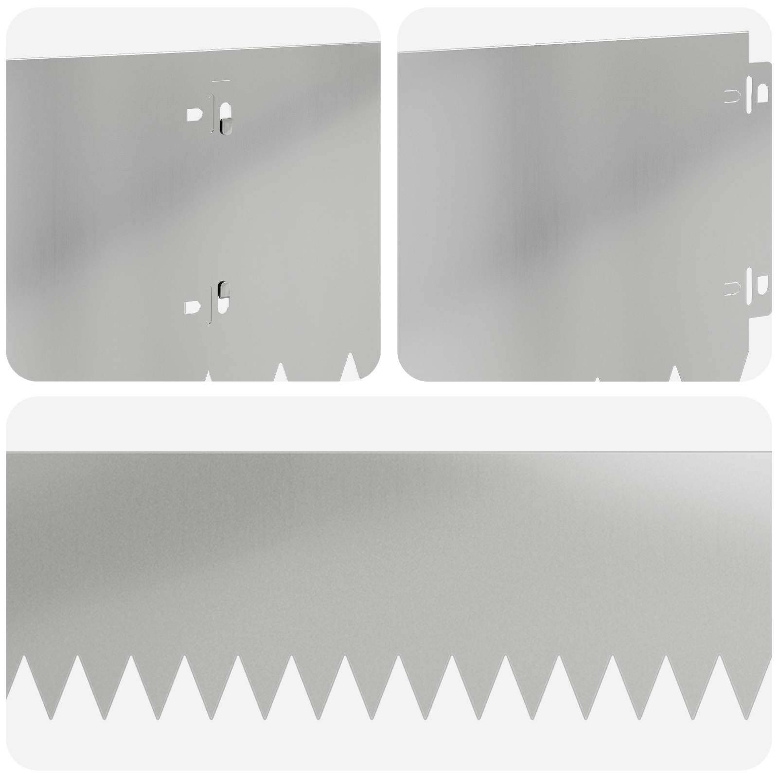 Raseneinfassung 10 pcs 103 x 10 cm Stahl Schwarz