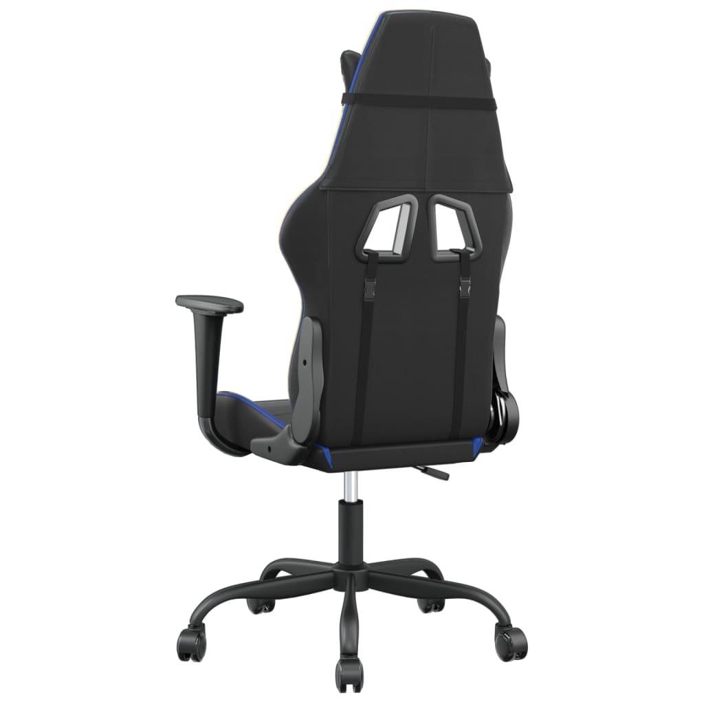 Gaming-Stuhl mit Massagefunktion Schwarz und Rot Kunstleder