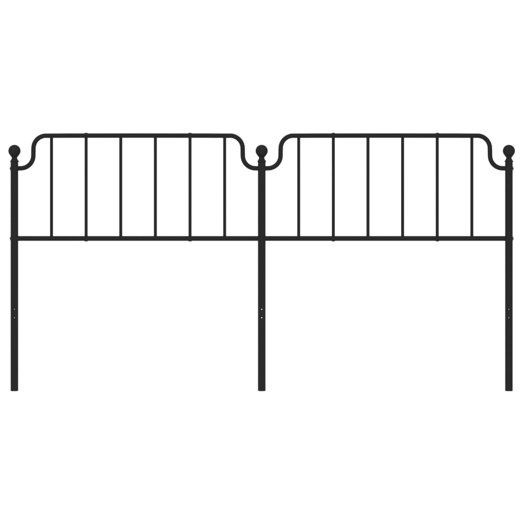Ersatz-Kopfteil Metall Schwarz 135 cm