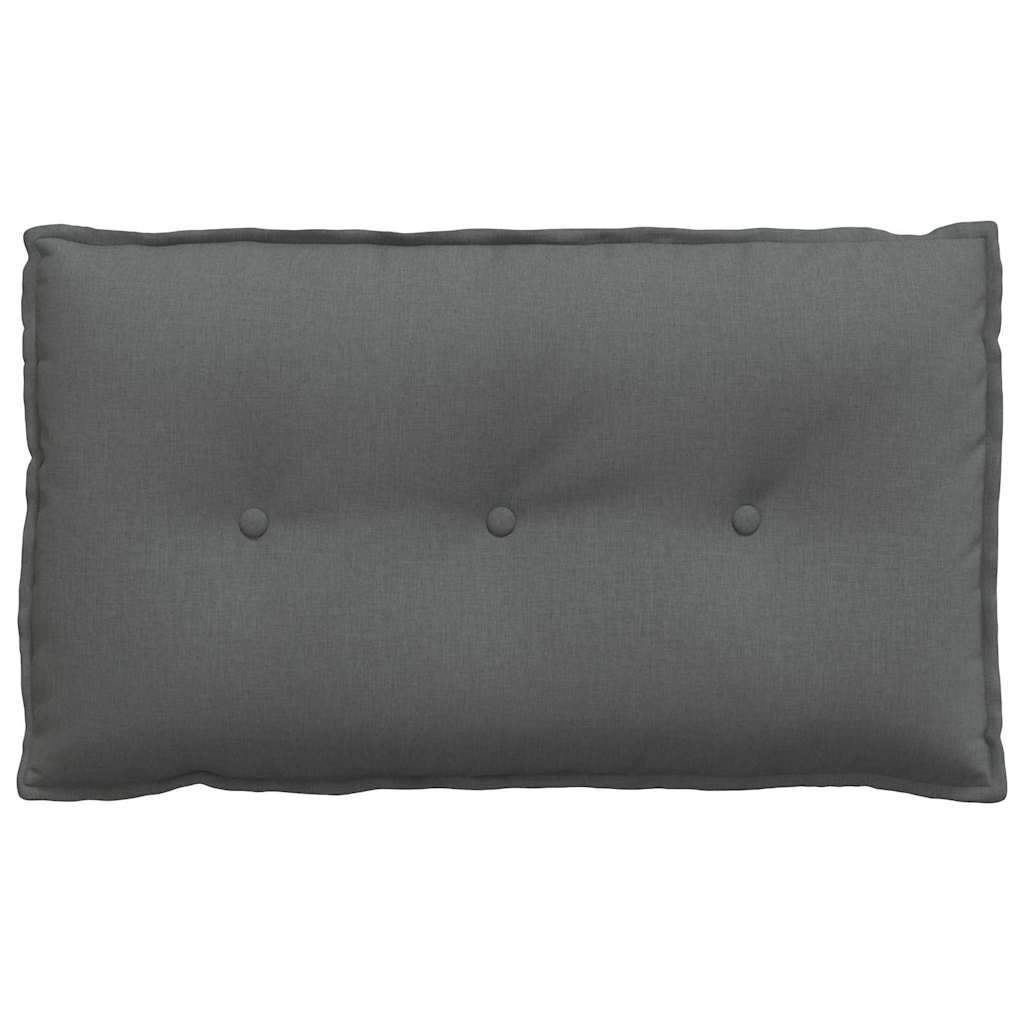 Rückenkissen Hellgrau 50 x 19 x 45 cm Stoff