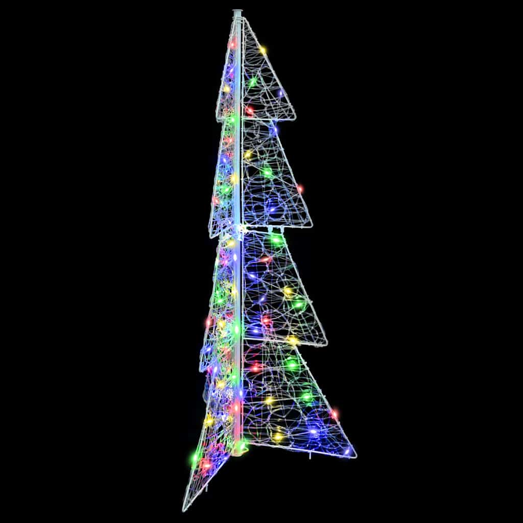Weihnachtsbaum mit 100 LEDs Warmes Weiß 120 cm Acryl