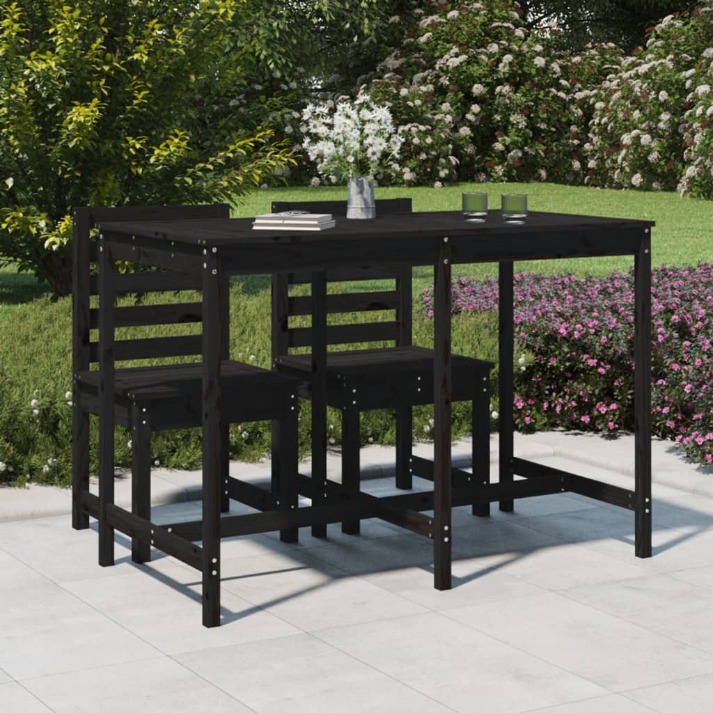 Gartentisch 82,5x82,5x110 cm Massivholz Kiefer