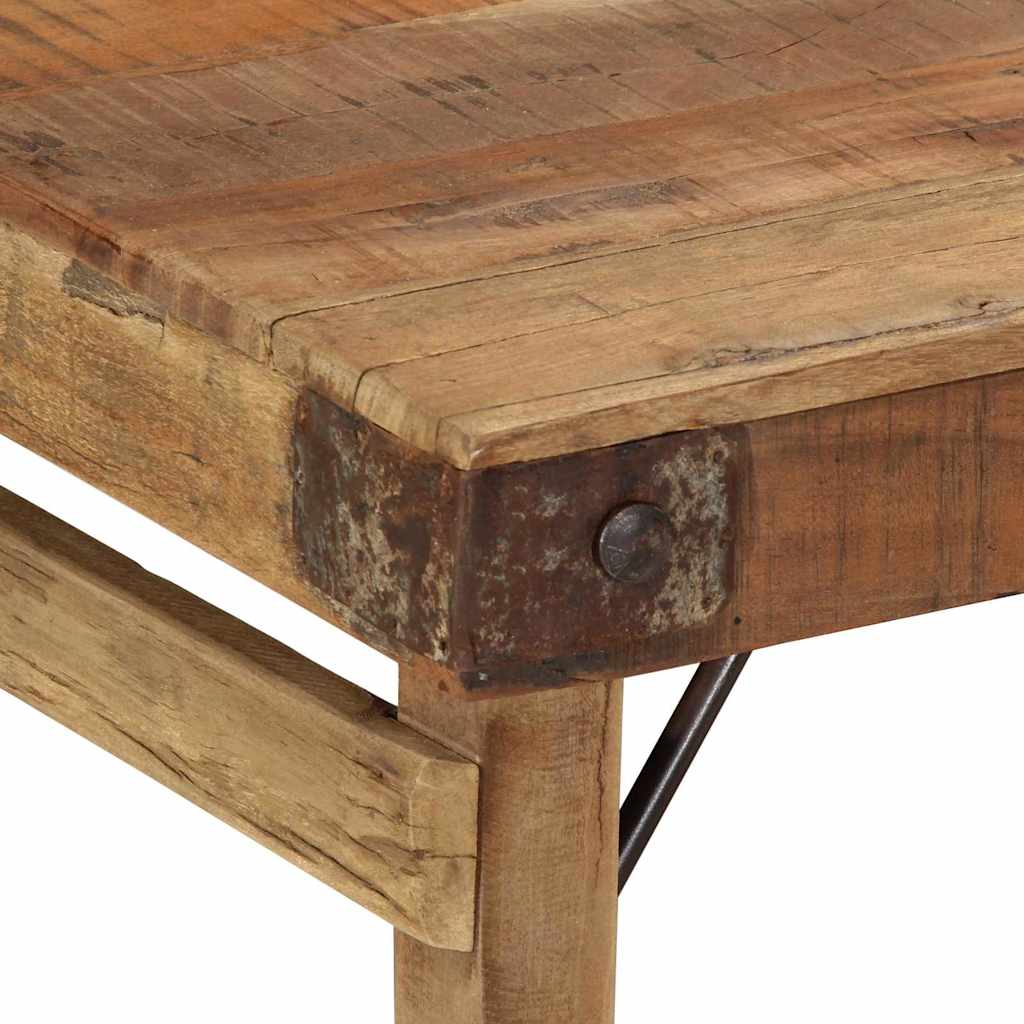 Couchtisch Braun 110 x 55 x 40 cm Massives upgecyceltes Holz
