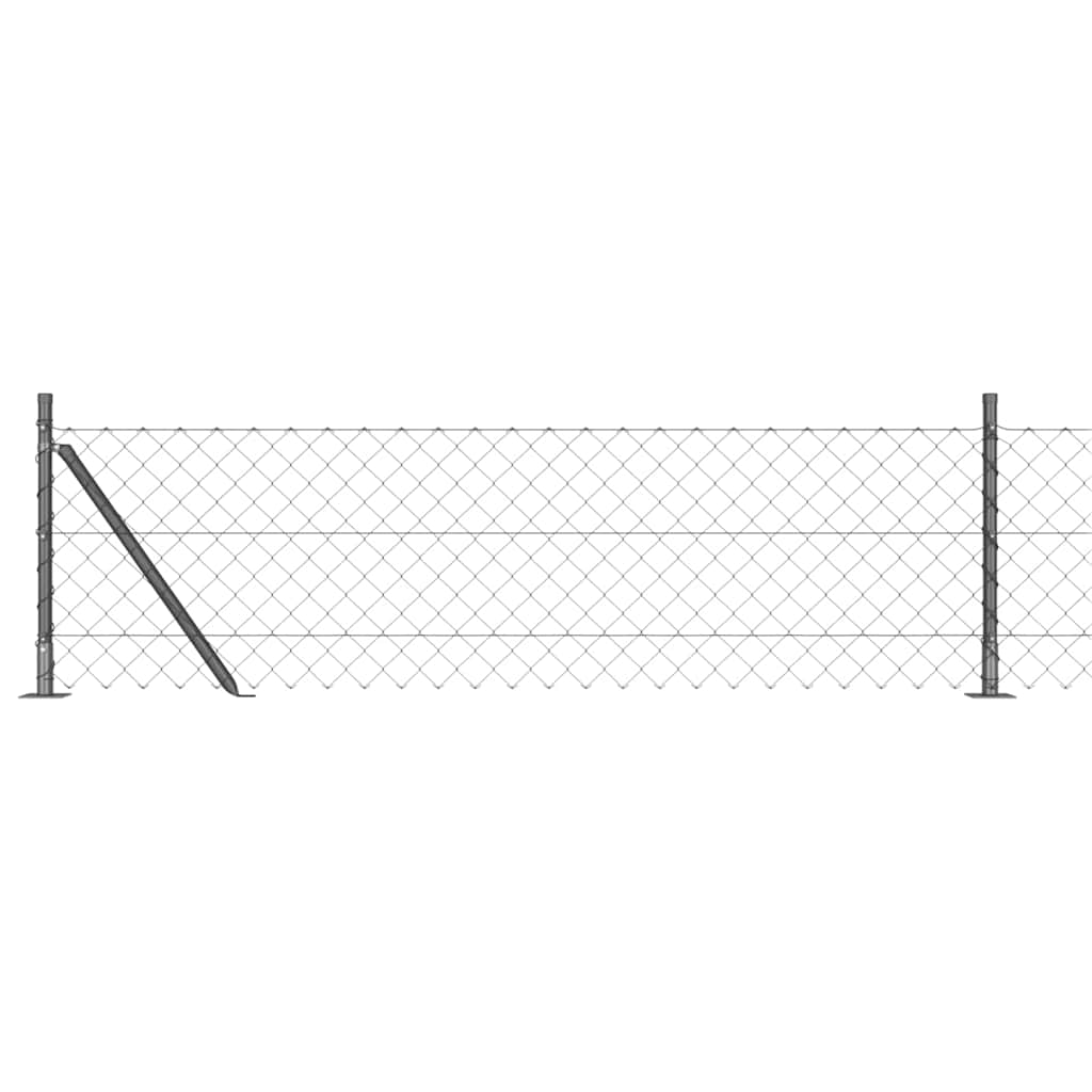 Outdoor Kettenglied-Zaun Erdfixierung 10 x 0,4 m Grün Netz
