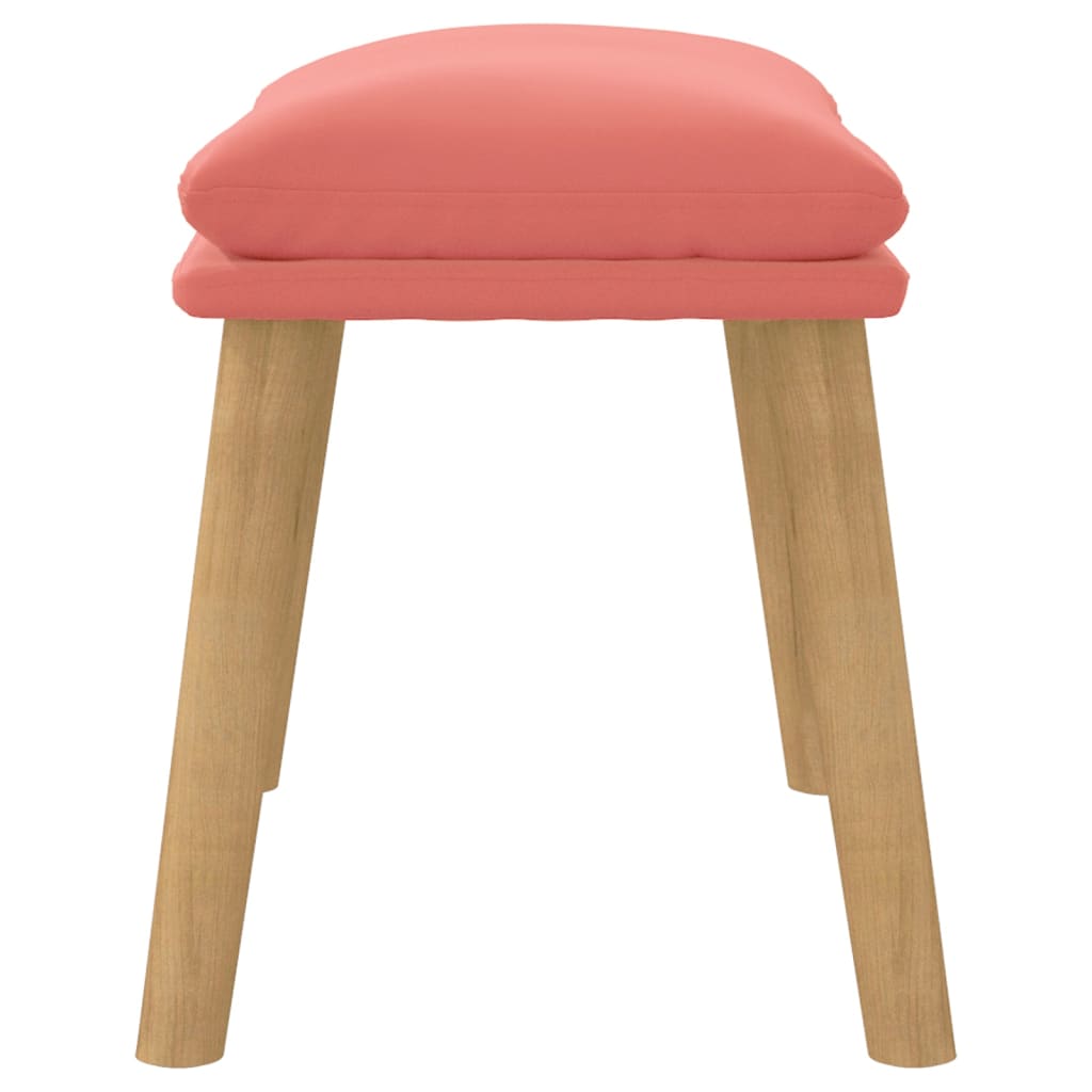 Fußhocker Hellgrau 45x29,5x35 cm Samt