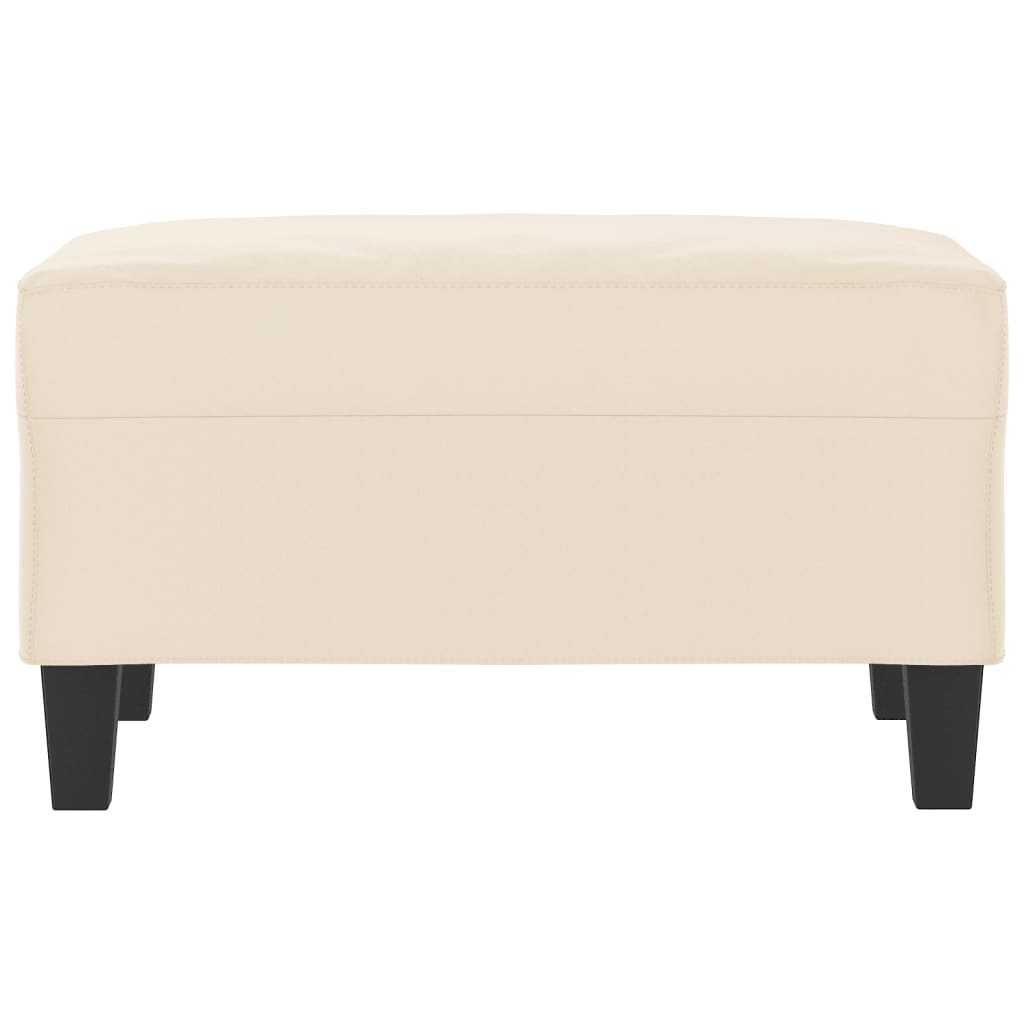 Fußhocker Taupe 60x50x41 cm Mikrofasergewebe