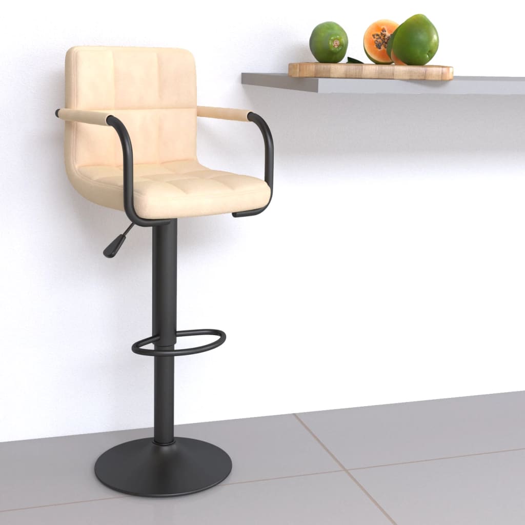 Barhocker 2 Stk. Blau Samt