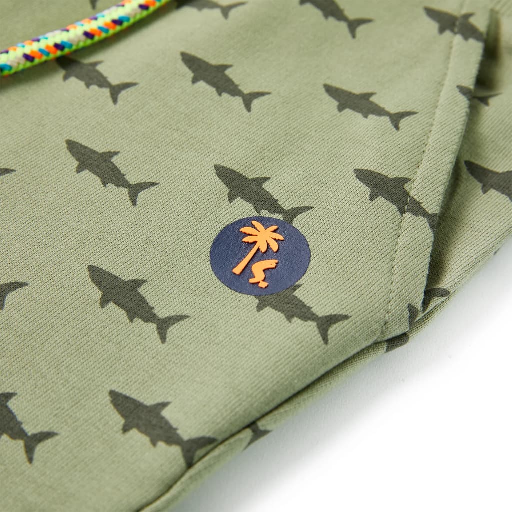 Kindershorts mit Kordelzug Helles Khaki 128