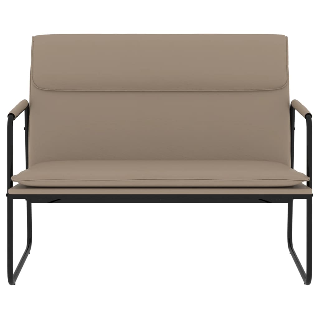 Sitzbank Grau 100x64x80 cm Kunstleder