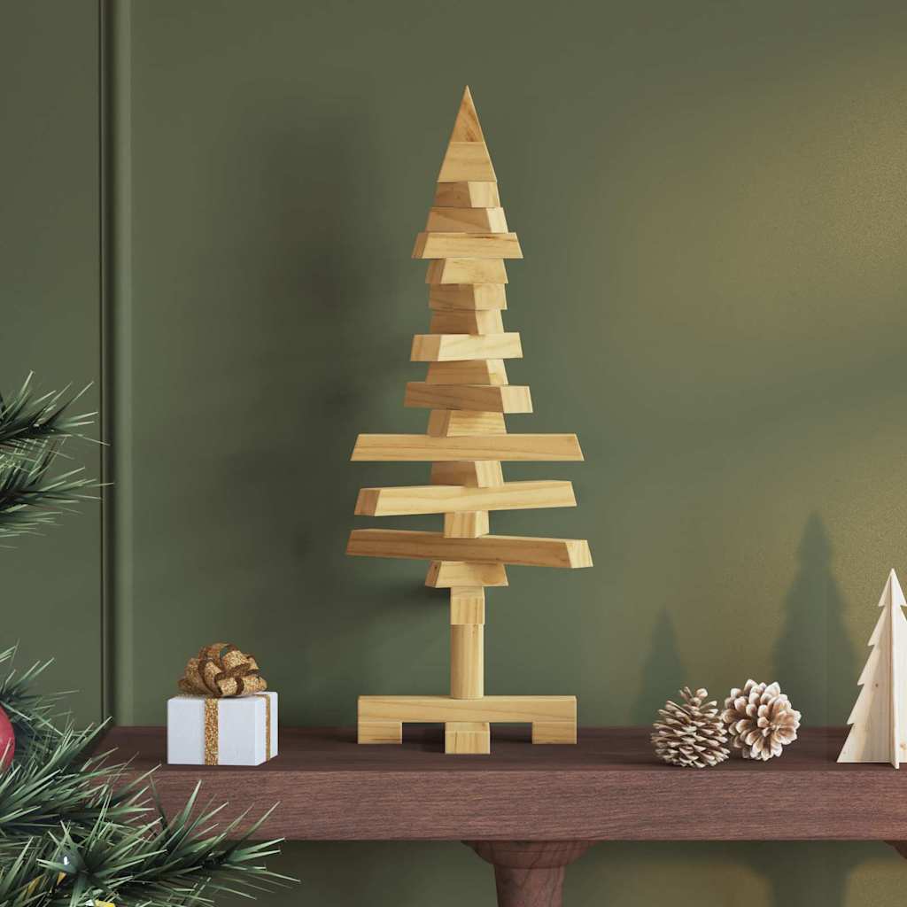 Weihnachtsbaum Holz zum Schmücken 60 cm Massivholz Kiefer